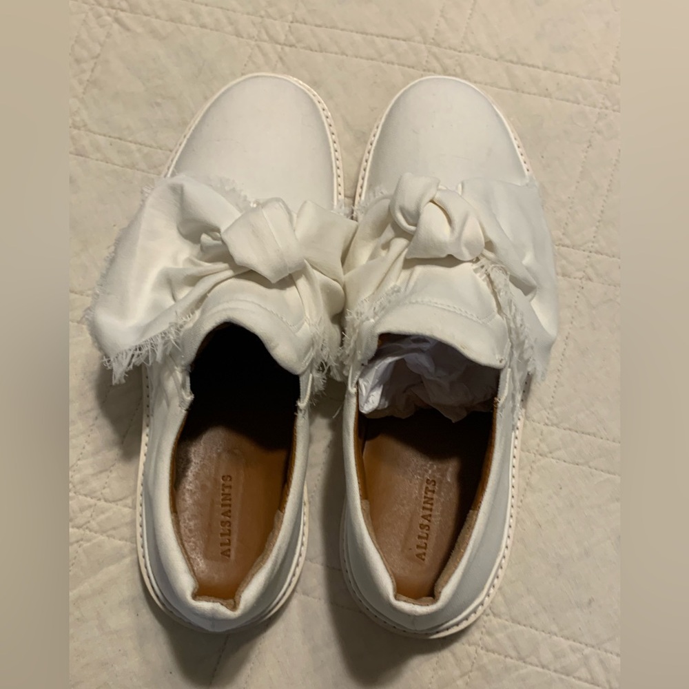 All Saints Bow Tennis Shoes SZ 41